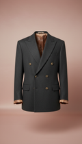 Double-Breasted Wool Blazer Tailored Fit